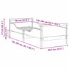 Utvidbar Sengramme for Barn Other Hvit 80 x 130 / 165 / 200 cm