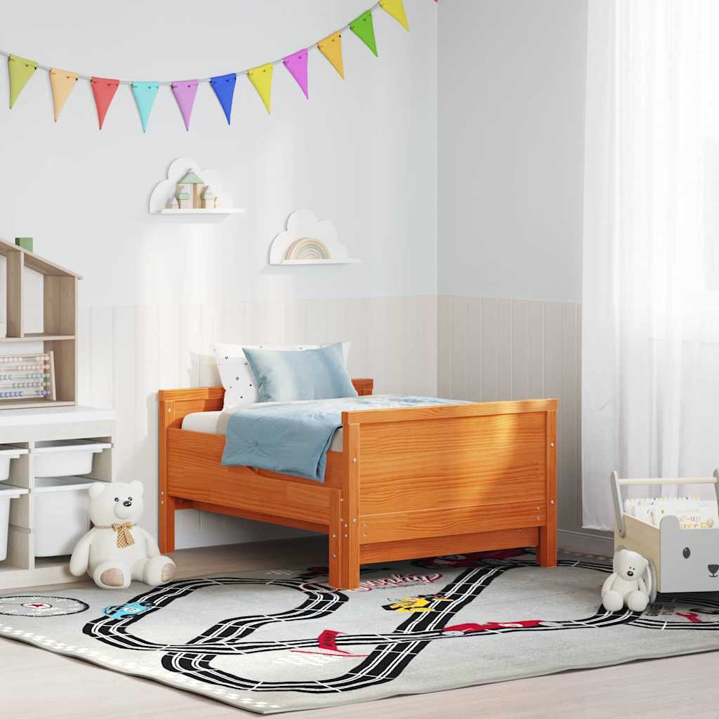 Sengestamme Vokset Brun 80 x 200 cm Konstruert tre