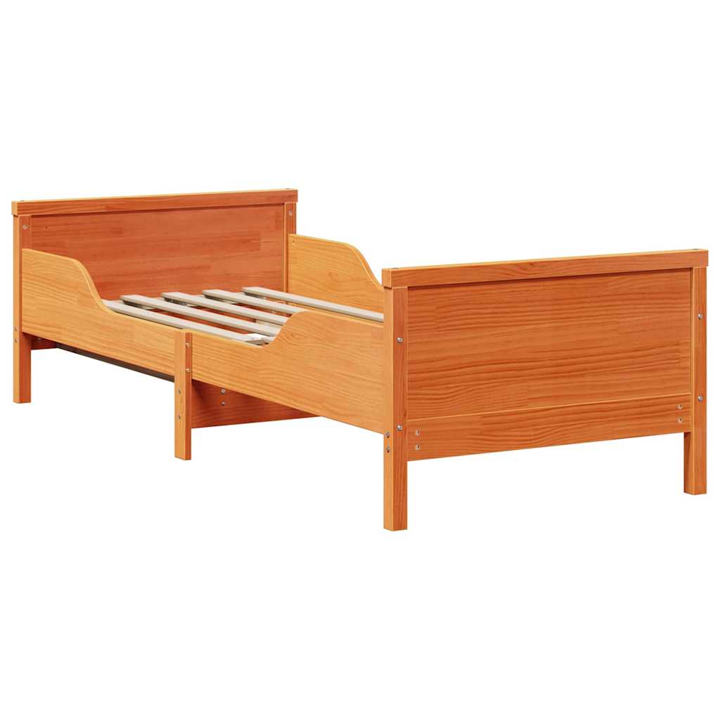 Sengestamme Vokset Brun 80 x 200 cm Konstruert tre