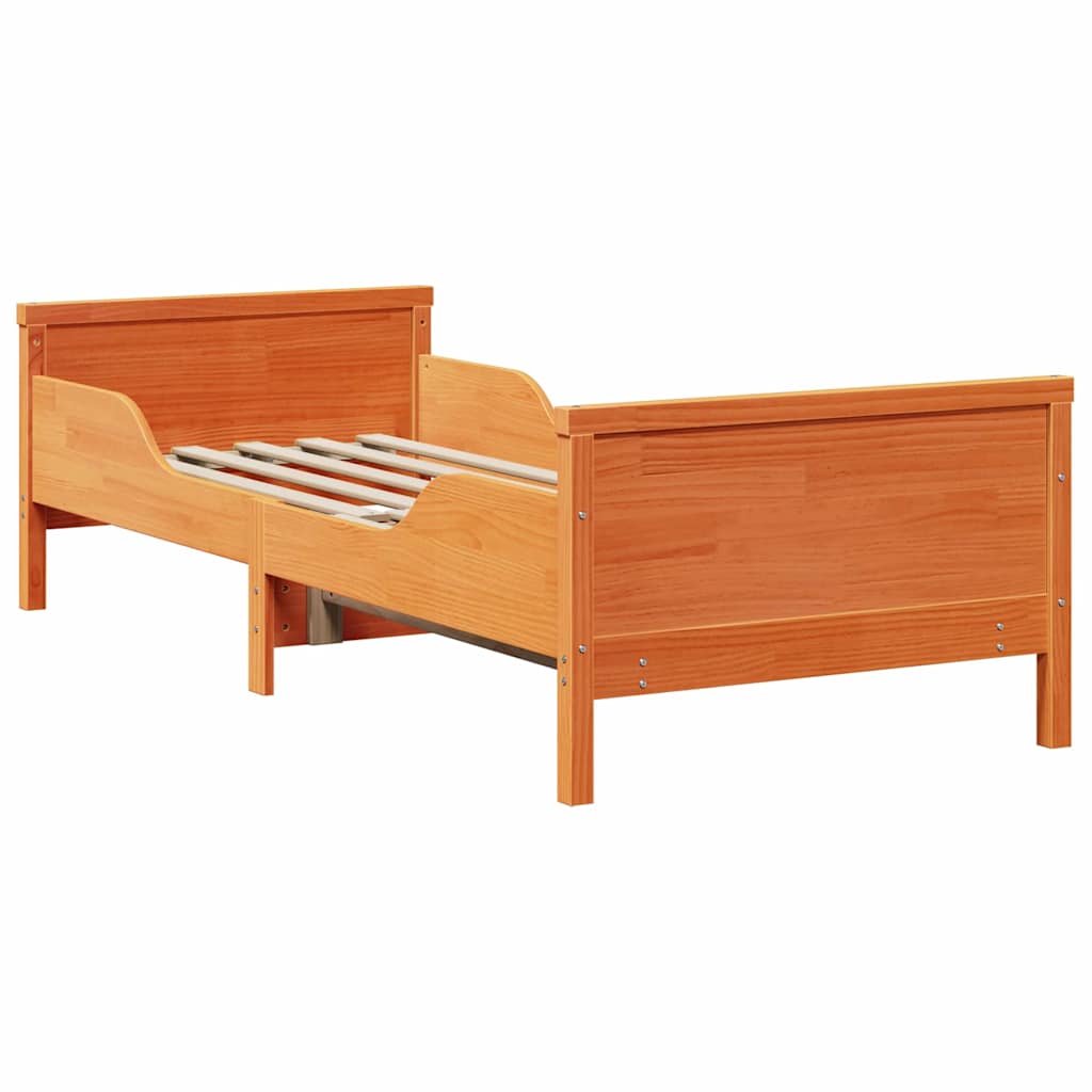 Sengestamme Vokset Brun 80 x 200 cm Konstruert tre