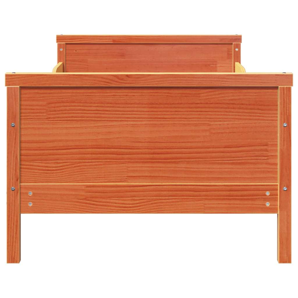 Sengestamme Vokset Brun 80 x 200 cm Konstruert tre