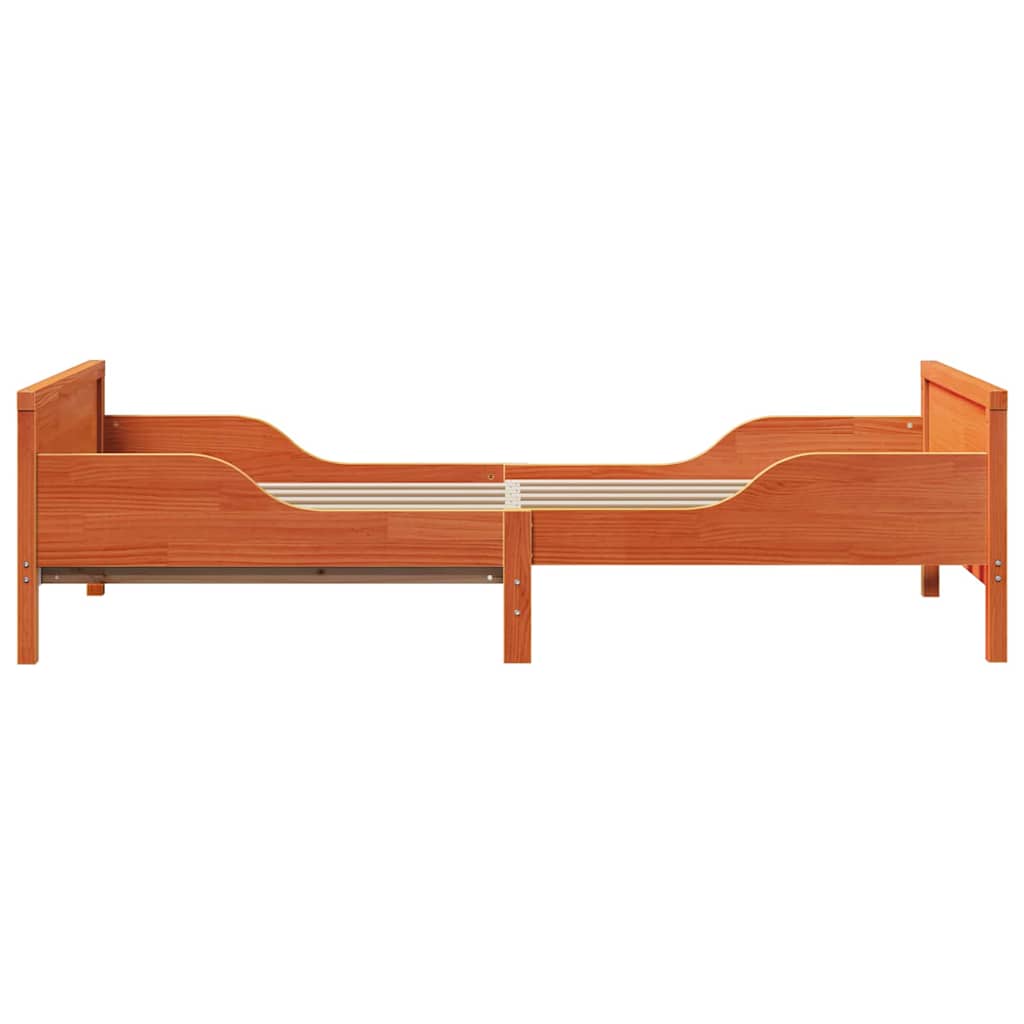 Sengestamme Vokset Brun 80 x 200 cm Konstruert tre