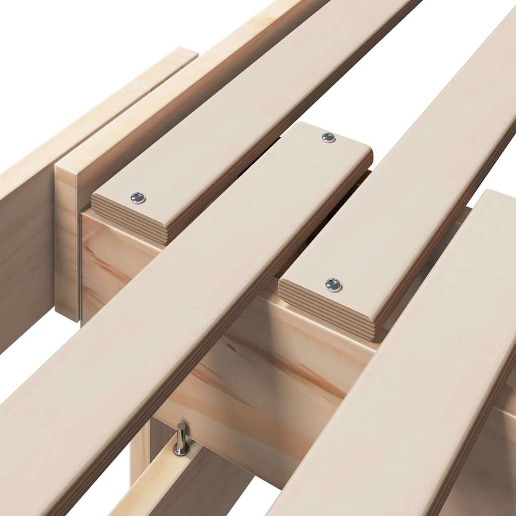 Utvidbar Sengramme for Barn Other Brun 80 x 130 / 165 / 200 cm