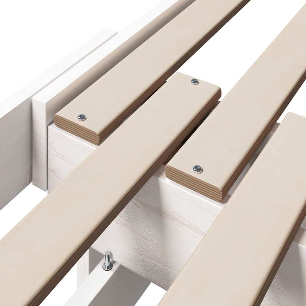 Utvidbar Sengramme for Barn Other Hvit 80 x 130 / 165 / 200 cm