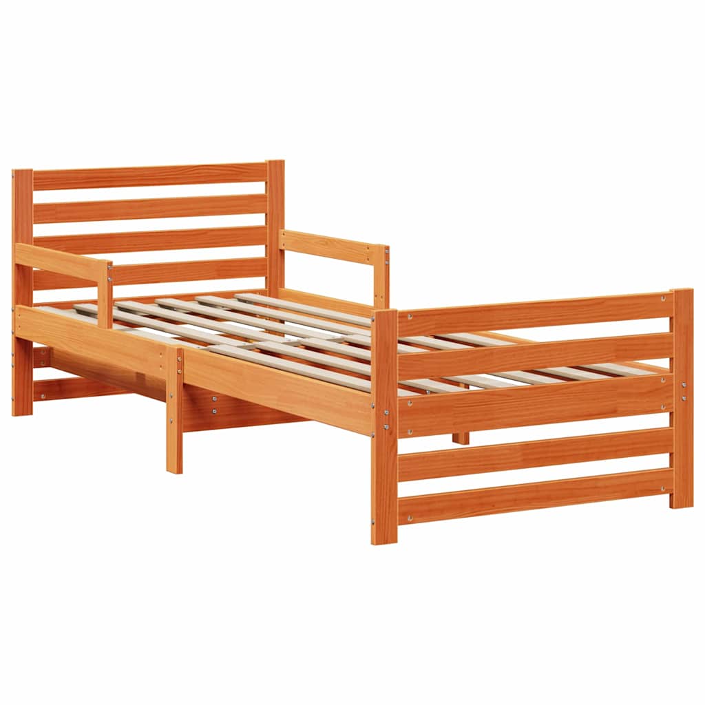 Sengestamme Vokset Brun 80 x 200 cm Konstruert tre