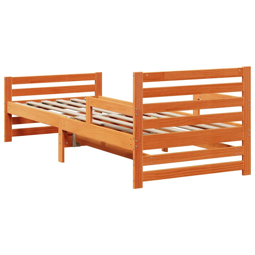 Sengestamme Vokset Brun 80 x 200 cm Konstruert tre