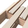 Utvidbar Sengramme for Barn Other Brun 80 x 130 / 165 / 200 cm