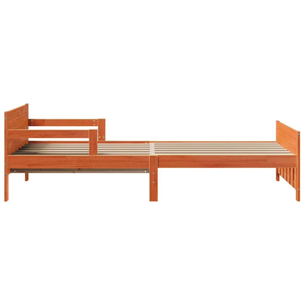 Sengestamme Vokset Brun 80 x 200 cm Konstruert tre