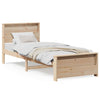 Sengestamme med hodegjerde Brun 90 x 200 cm Heltre furu