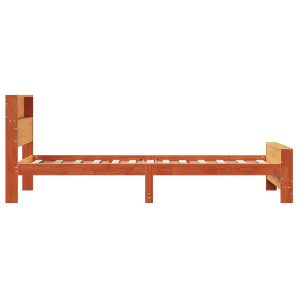 Sengestamme Vokset Brun 90 x 200 cm Konstruert tre