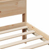 Sengestamme med hodegjerde Brun 140 x 190 cm Heltre furu
