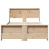 Sengestamme med hodegjerde Brun 140 x 190 cm Heltre furu