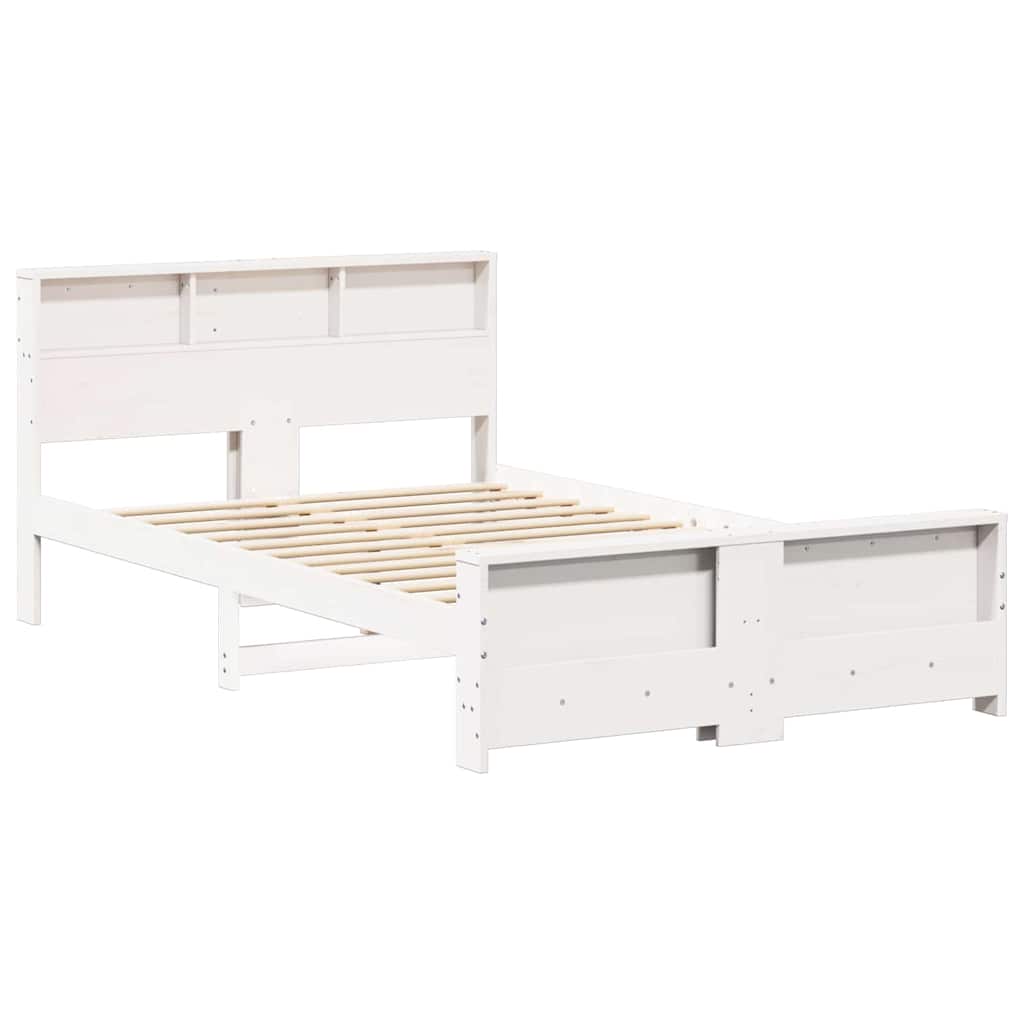 Sengestamme med hodegjerde Hvit 120 x 190 cm Konstruert tre
