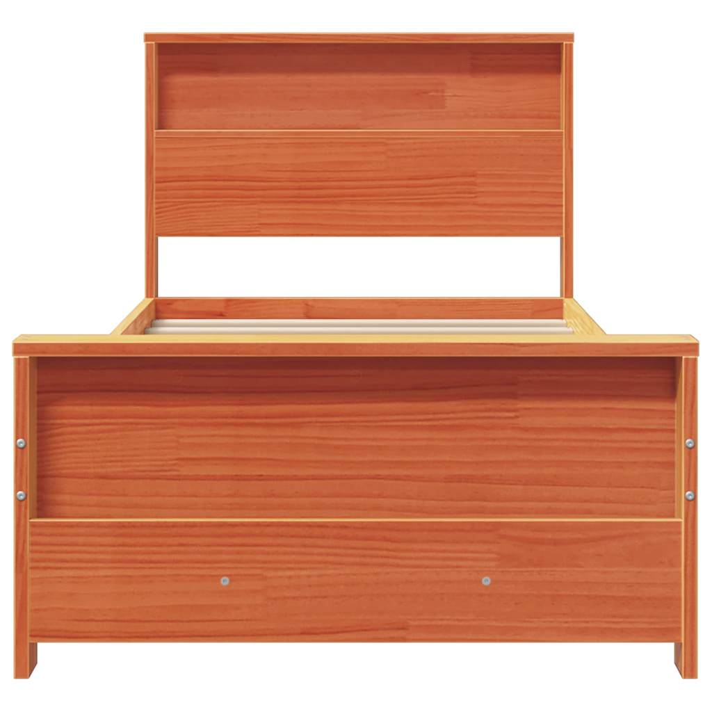 Sengestamme Vokset Brun 90 x 190 cm Konstruert tre