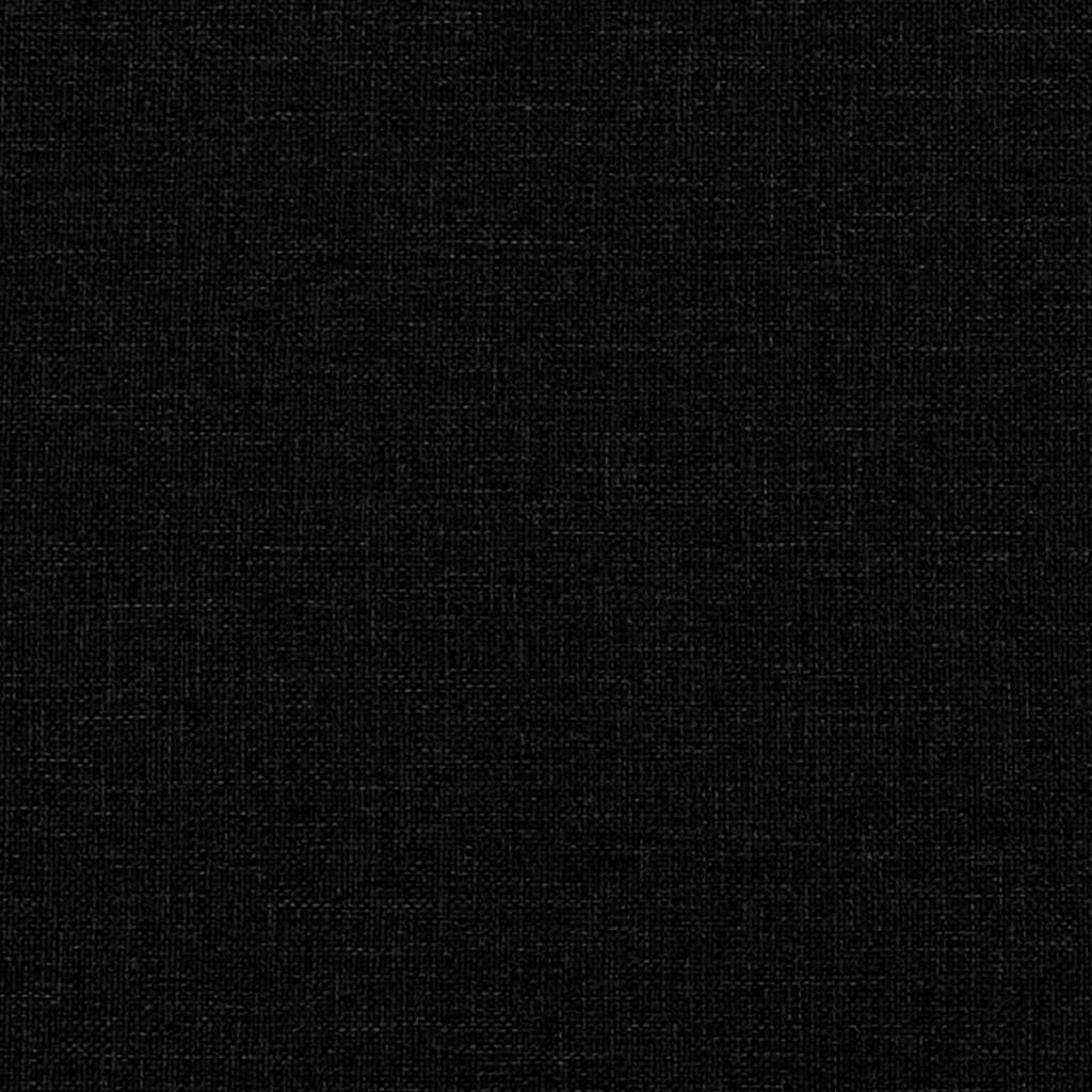 Sengestamme med hodegjerde Svart 140 x 200 cm Massiv furu