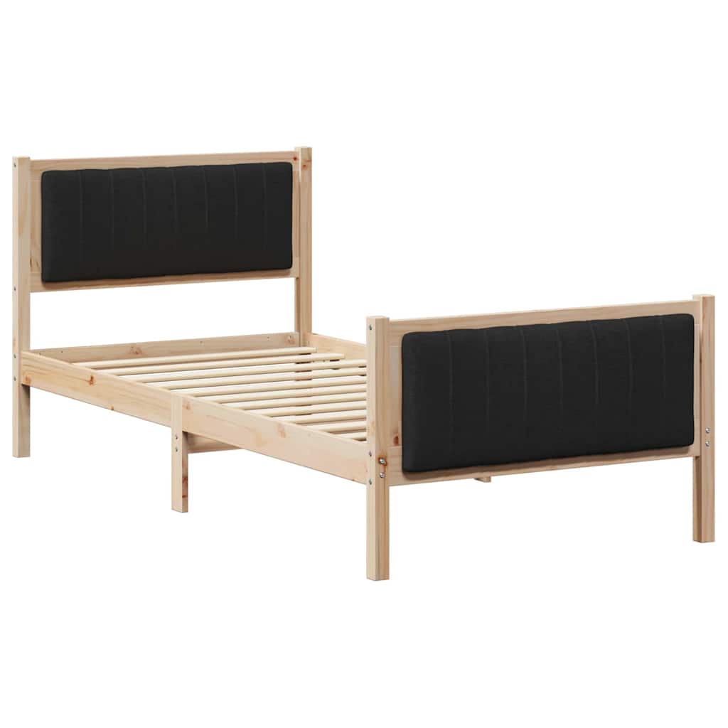 Sengestamme Brunt og svart 90 x 200 cm Heltre furu
