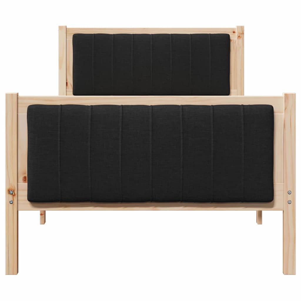 Sengestamme Brunt og svart 90 x 200 cm Heltre furu