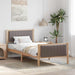 Sengestamme Brun og taupe 90 x 200 cm Heltre furu