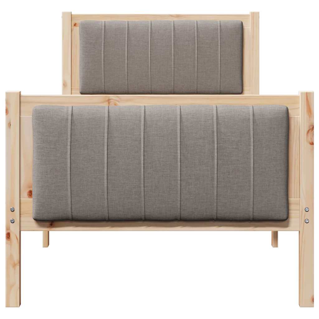 Sengestamme Brun og taupe 80 x 200 cm Heltre furu