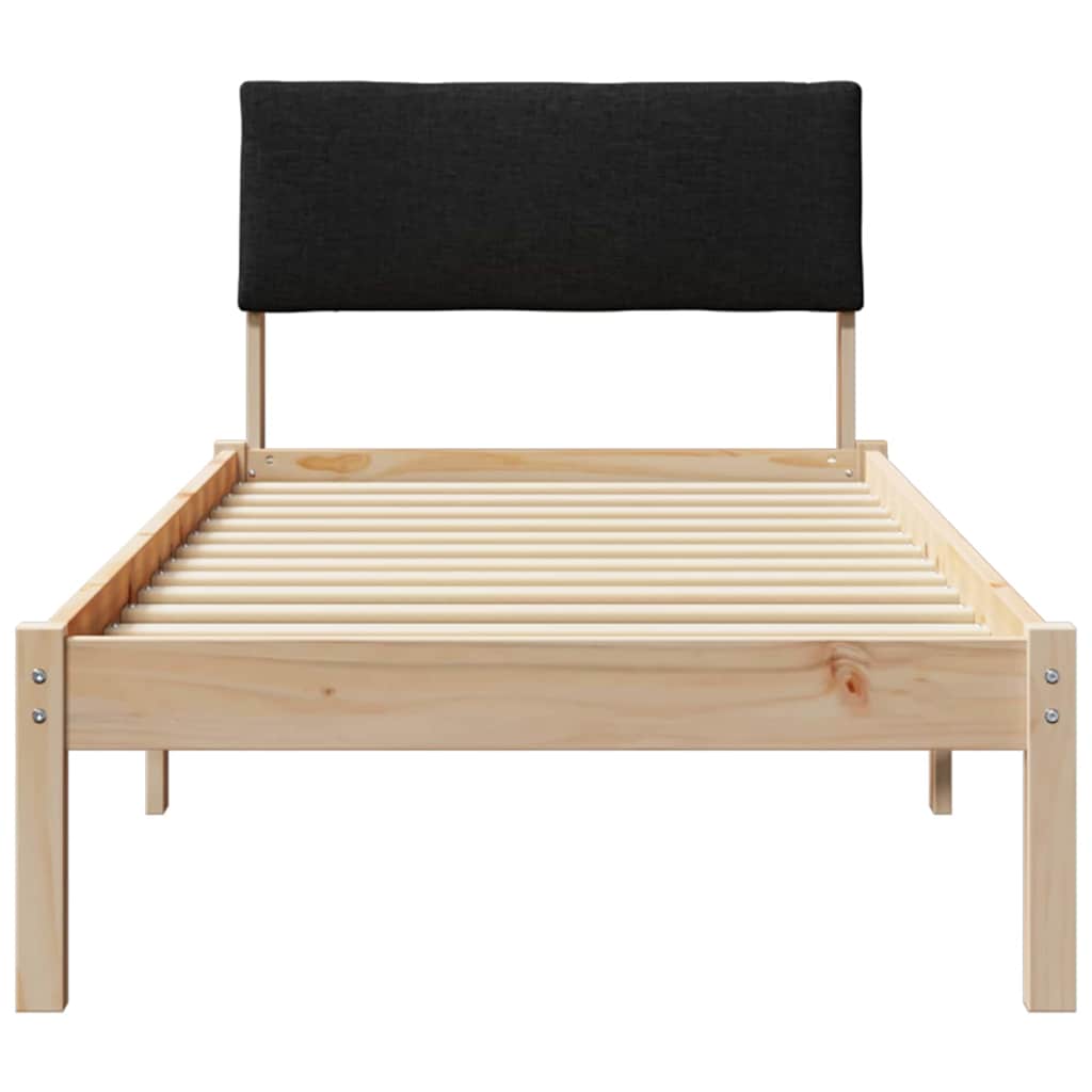 Sengestamme Brunt og svart 75 x 190 cm Heltre furu