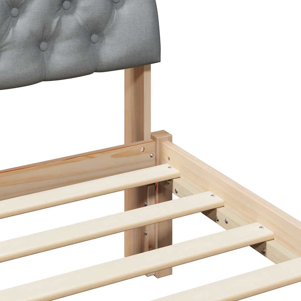 Sengestamme Brun og lys grå 120 x 200 cm Heltre furu