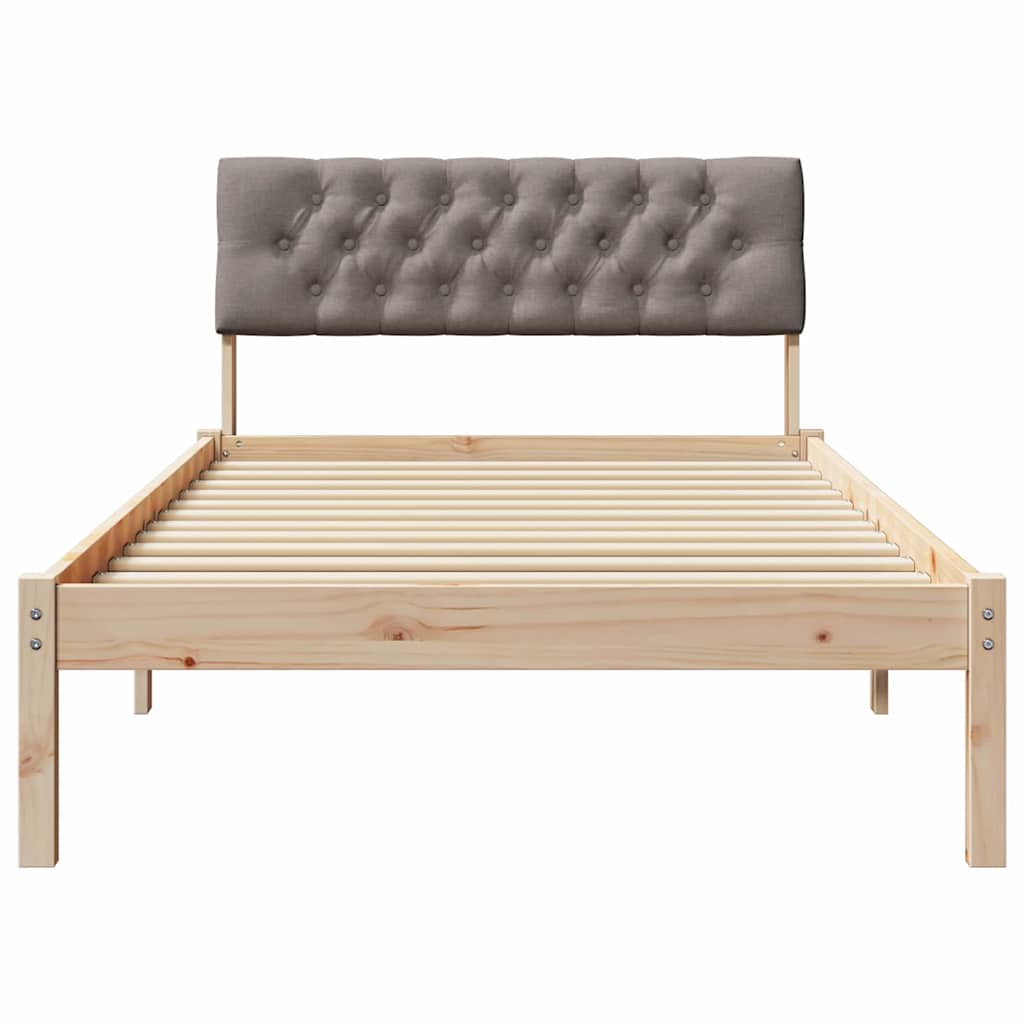 Sengestamme Brun og taupe 100 x 200 cm Heltre furu