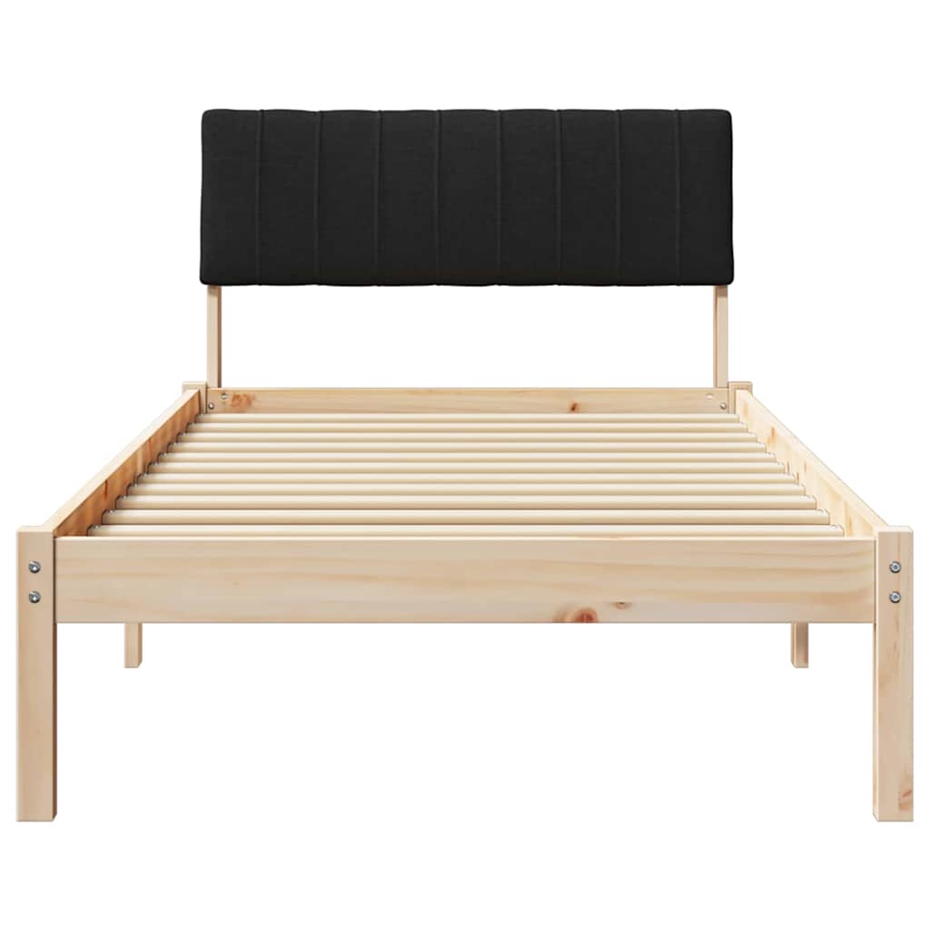 Sengestamme Brunt og svart 90 x 190 cm Heltre furu
