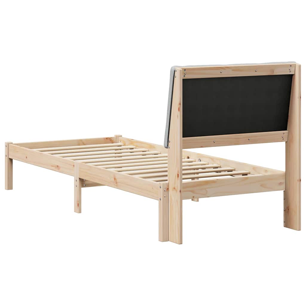 Sengestamme Brun og lys grå 75 x 190 cm Heltre furu