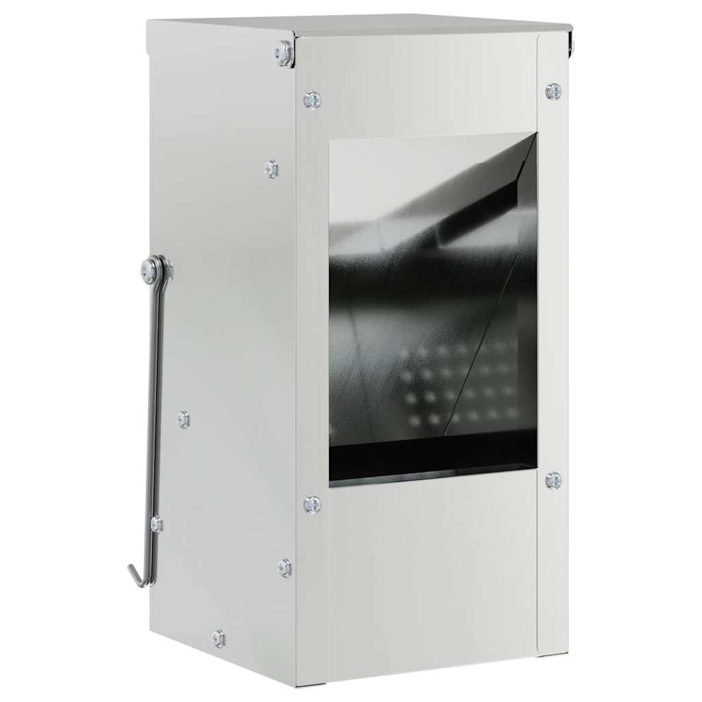 Kaninfôrer sølv 12,5 x 12,5 x 25 cm Galvanisert Stål