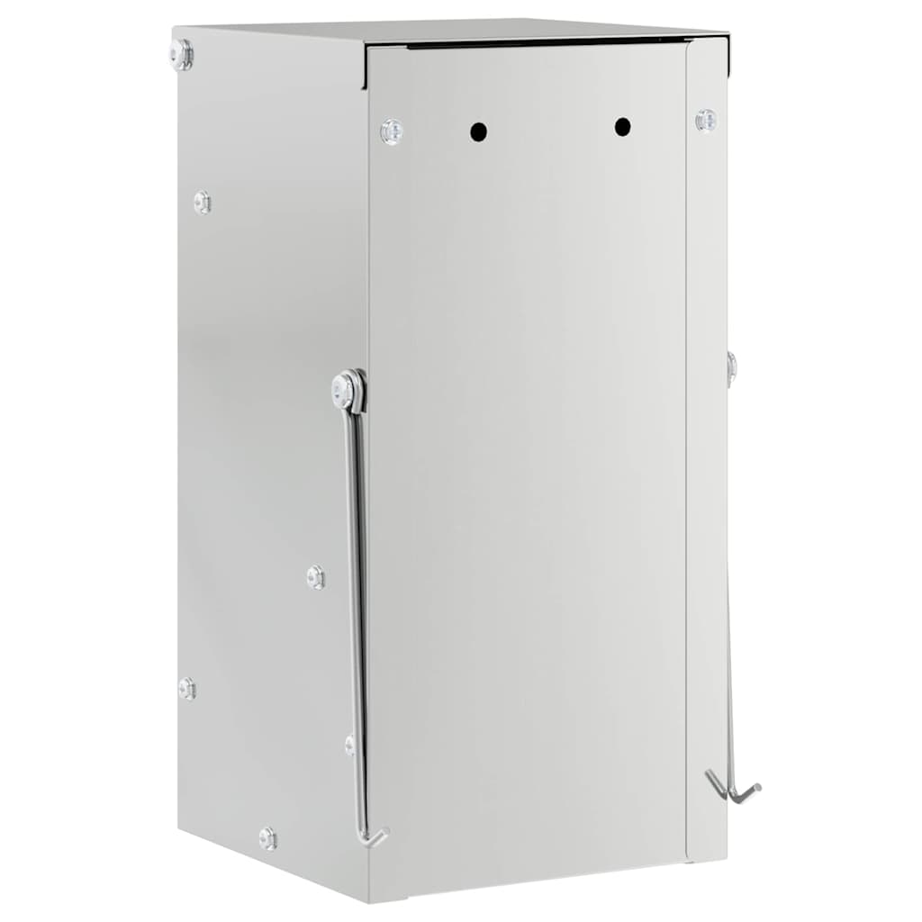 Kaninfôrer sølv 12,5 x 12,5 x 25 cm Galvanisert Stål