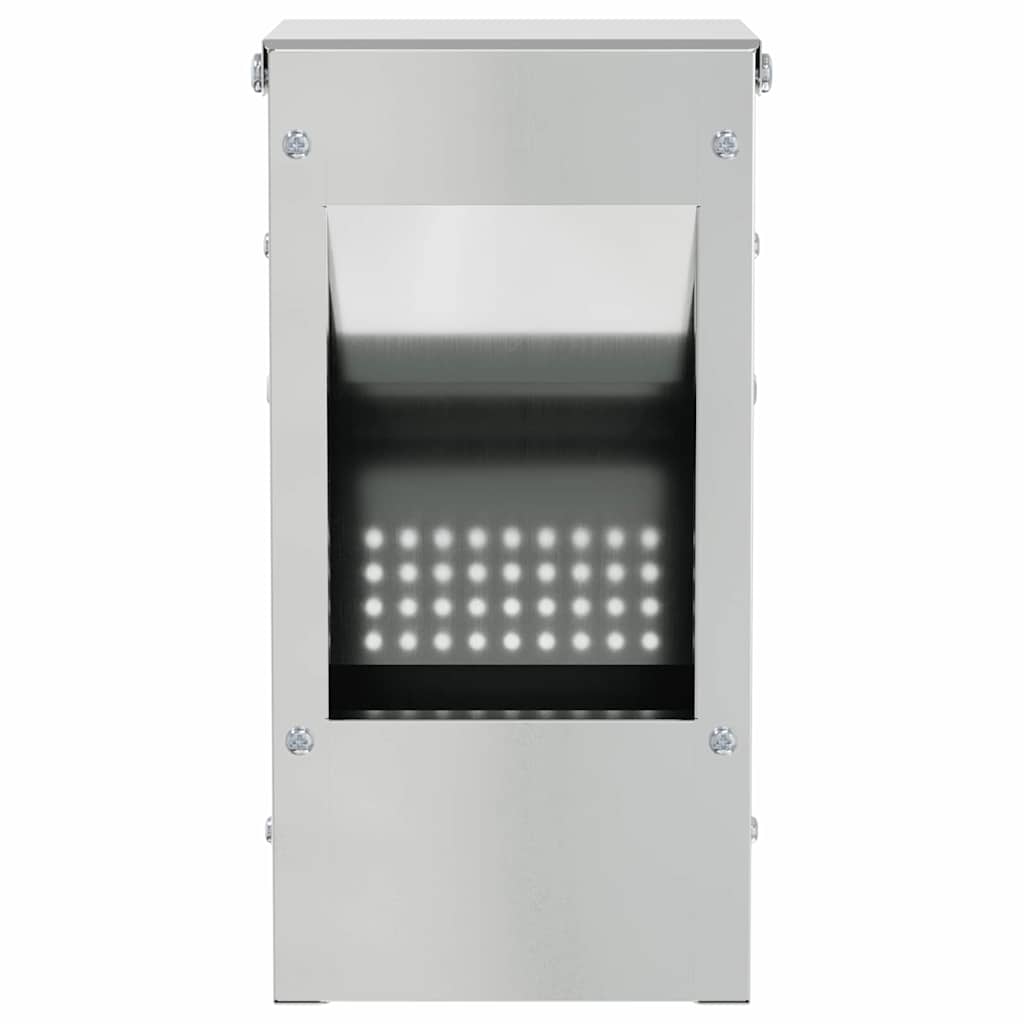 Kaninfôrer sølv 12,5 x 12,5 x 25 cm Galvanisert Stål