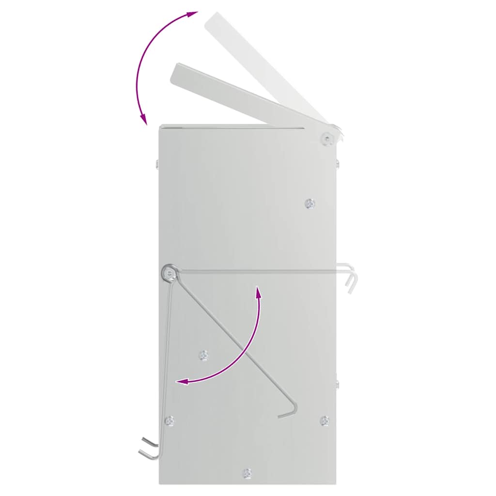 Kaninfôrer sølv 12,5 x 12,5 x 25 cm Galvanisert Stål