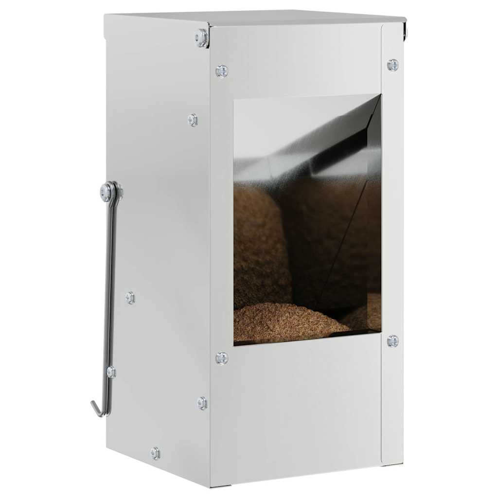 Kaninfôrer sølv 12,5 x 12,5 x 25 cm Galvanisert Stål