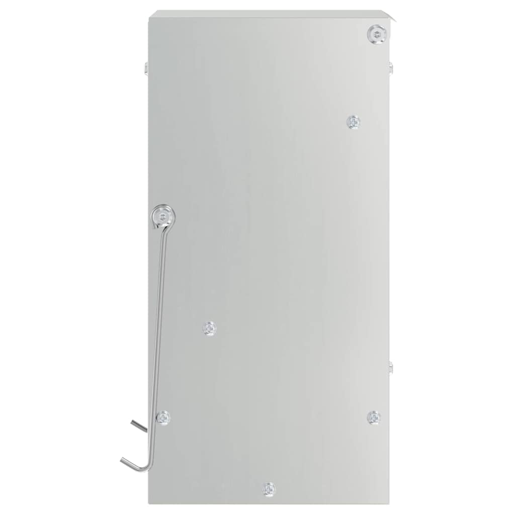 Kaninfôrer sølv 20 x 12,5 x 25 cm Galvanisert Stål