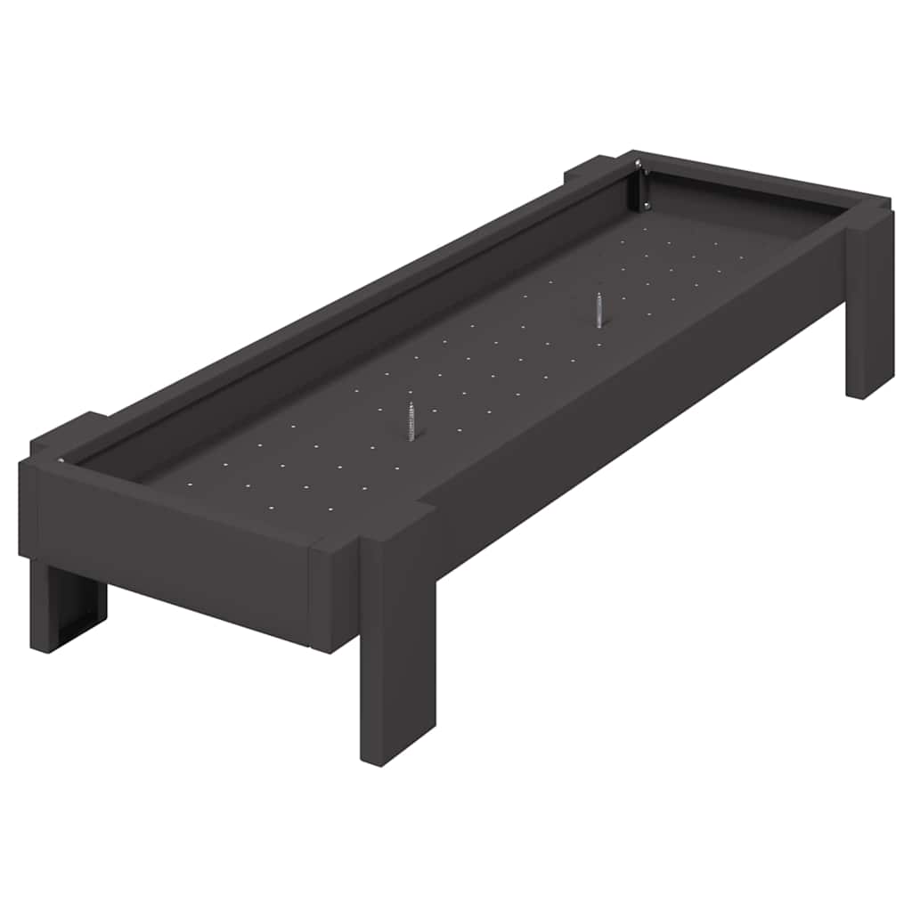 Kylling Fôringsrenne Svart 80 x 28 x 13.5 cm Kaldvalsget Stål
