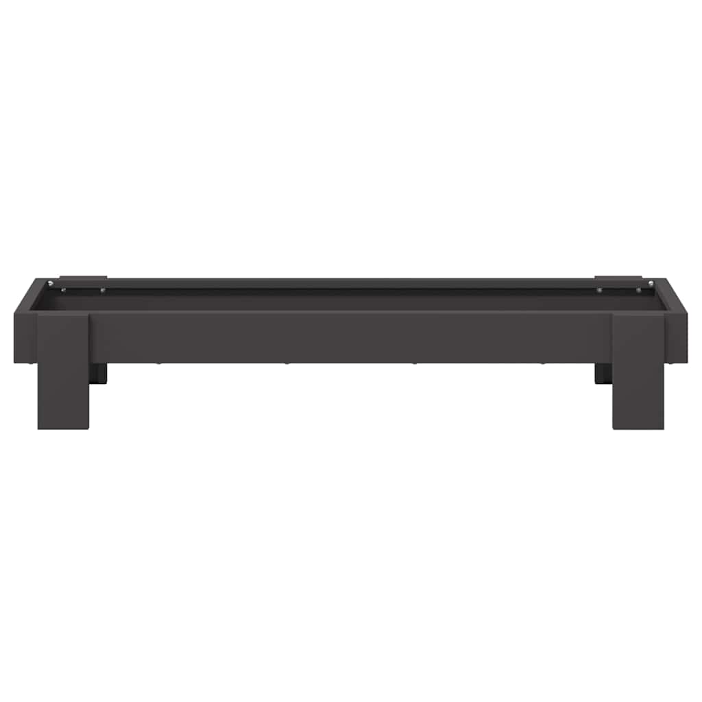 Kylling Fôringsrenne Svart 80 x 28 x 13.5 cm Kaldvalsget Stål