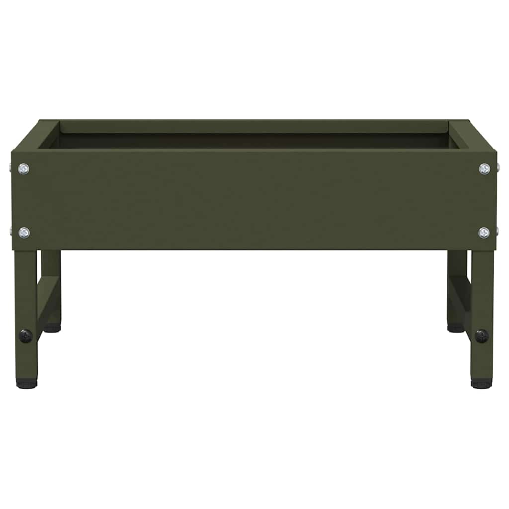 Fuglefrø Olivengrønn 80 x 28 x 13.5 cm Kaldvalsget Stål