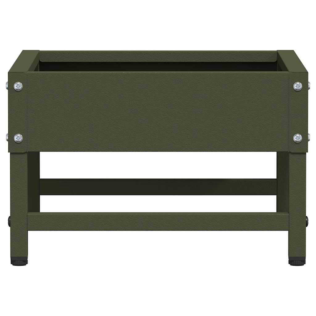 Fuglefrø Olivengrønn 80 x 28 x 13.5 cm Kaldvalsget Stål