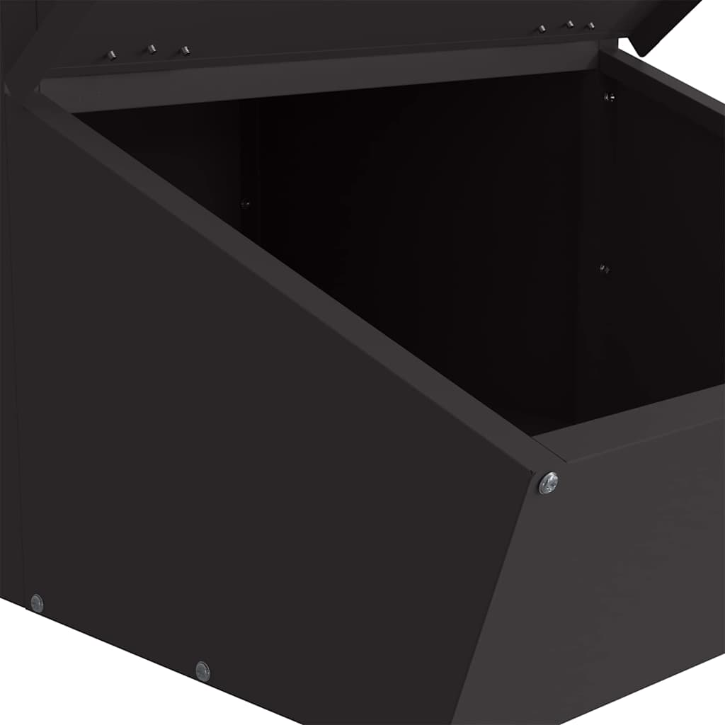 Fôringsautomat for Svin Svart 55 x 38 x 76 cm Kaldvalsget Stål