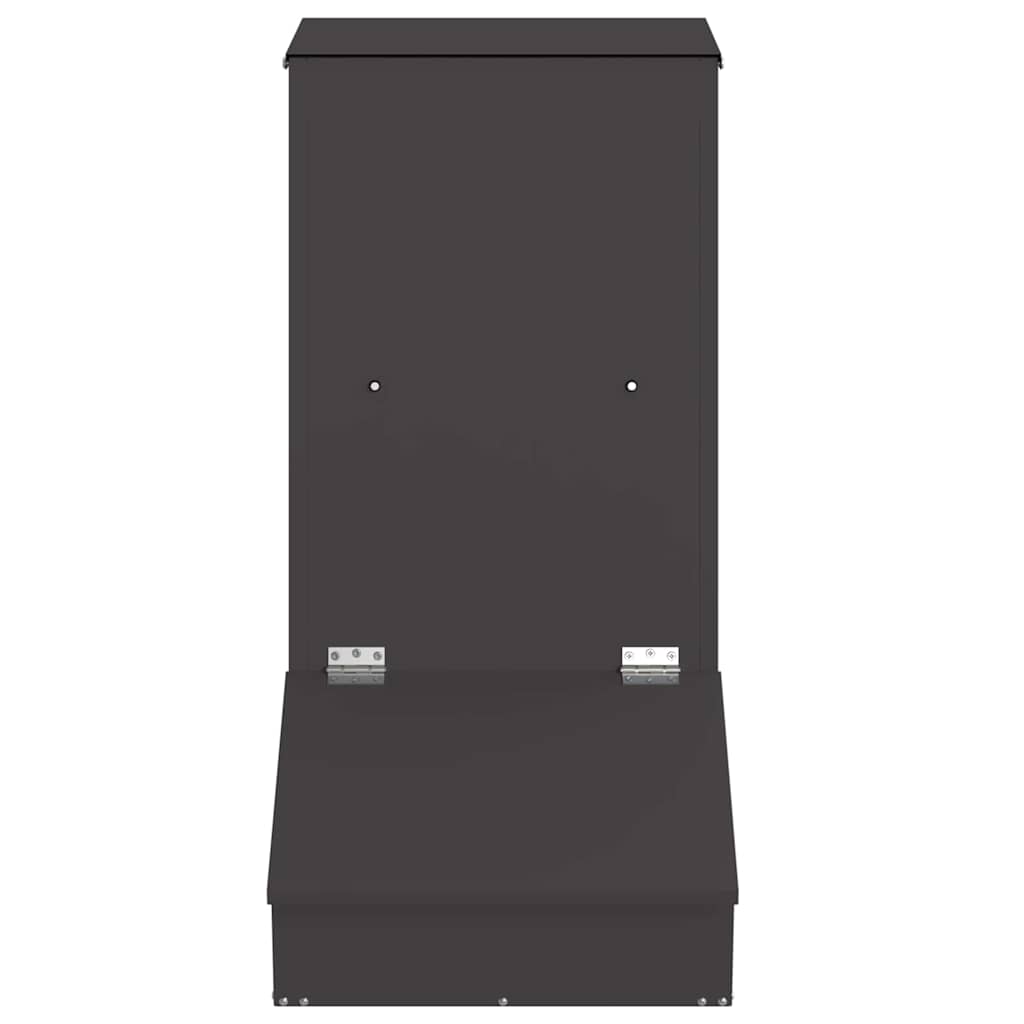 Fôringsautomat for Svin Svart 55 x 38 x 76 cm Kaldvalsget Stål