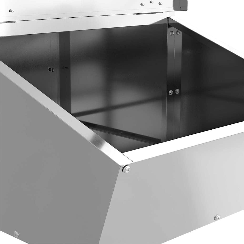 Fôringsautomat for Svin sølv 55 x 38 x 76 cm Galvanisert Stål
