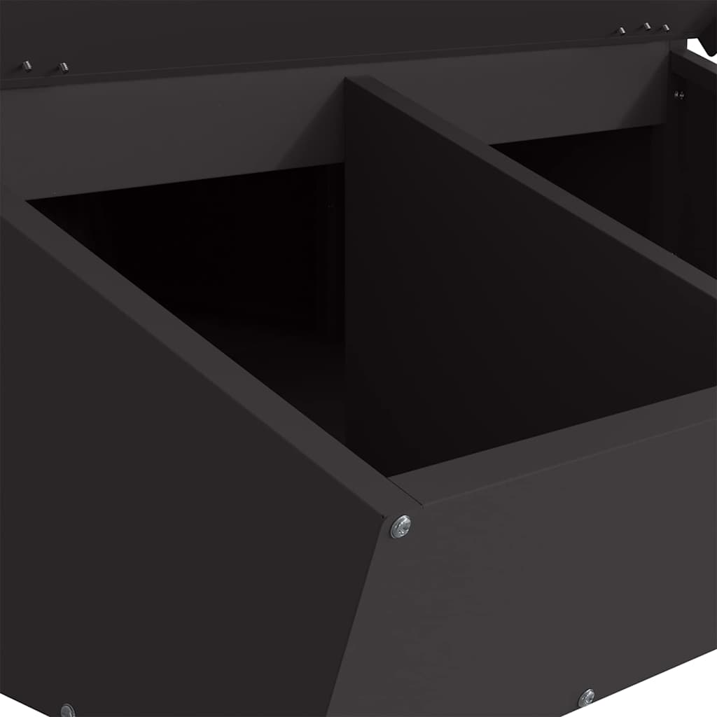 Fôringsautomat for Svin Svart 55 x 51 x 91,5 cm