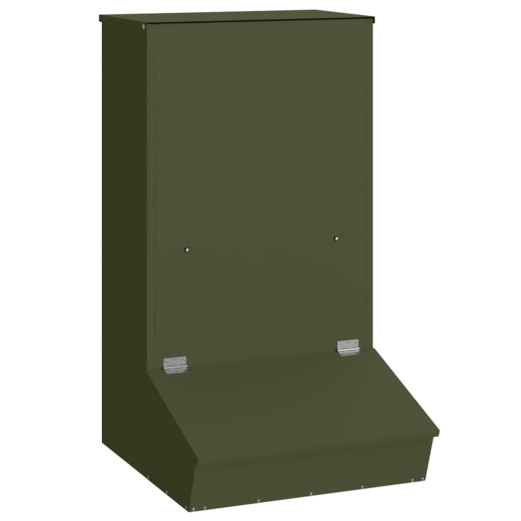 Fôringsautomat for Svin Olivengrønn 55 x 51 x 91,5 cm