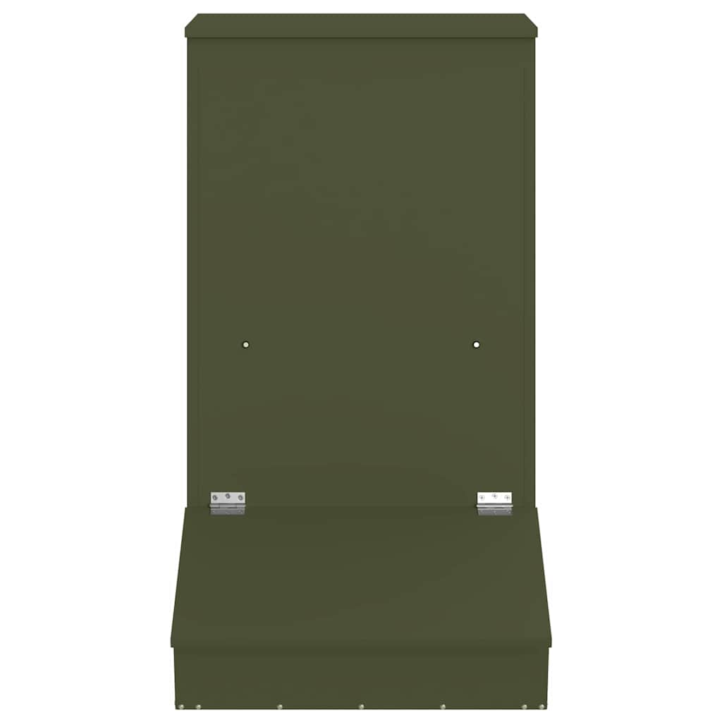 Fôringsautomat for Svin Olivengrønn 82 x 51 x 91,5 cm