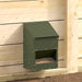 Hønsefutteral Olivengrønn 21 x 16 x 33 cm Kaldvalsget Stål