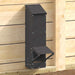 Hønsefutteral Svart 13 x 12 x 51 cm Kaldvalsget Stål