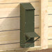 Hønsefutteral Olivengrønn 13 x 12 x 51 cm Kaldvalsget Stål