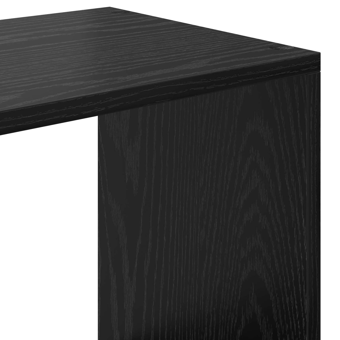 Bokskap Svart Eik 137,5 x 29 x 137,5 cm Konstruert tre