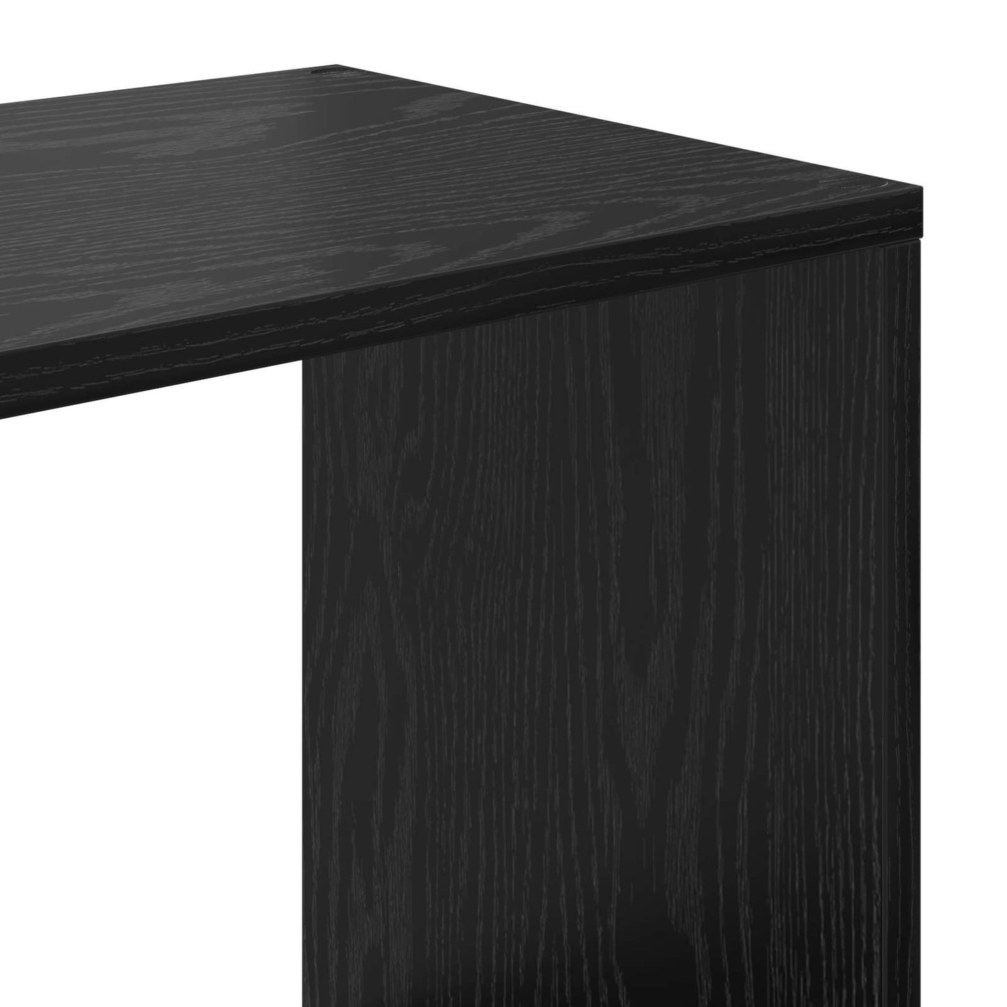Bokskap Svart Eik 132 x 29 x 141,5 cm Konstruert tre