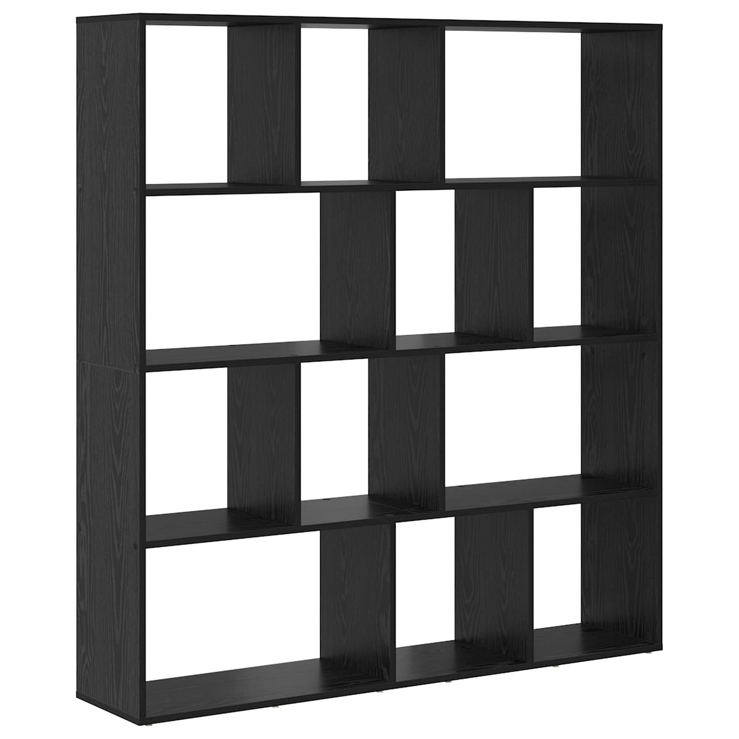 Bokskap Svart Eik 132 x 29 x 141,5 cm Konstruert tre